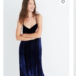 Crushed Velvet Slip Dress